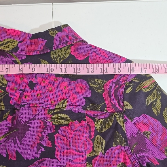 Isaac Mizrahi Live Floral Jean Jacket - Picture 9 of 10